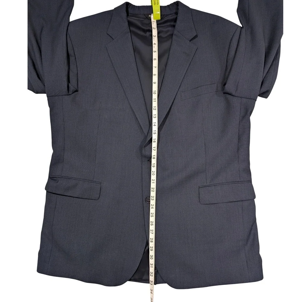 Jos A Bank Travelers Collection Navy Blue 100% Wool Blazer Sport Coat‎ 48L